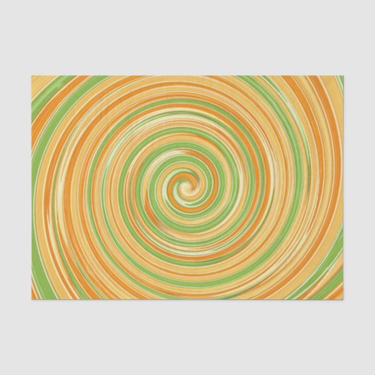 Spirale aus Zitrusfrüchten Seidenpapier (Vorderseite)