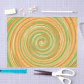 Spirale aus Zitrusfrüchten Seidenpapier (Handwerk)