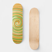 Spirale aus Zitrusfrüchten Skateboard (Vorderseite)