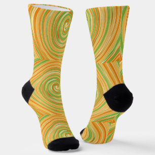 Spirale aus Zitrusfrüchten Socken