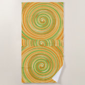 Spirale aus Zitrusfrüchten Strandtuch (Vorderseite)