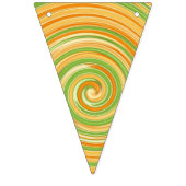 Spirale aus Zitrusfrüchten Wimpelkette (Dritte Fahne)