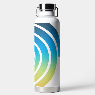 SPIRALE BLAU UND GRÜN TRINKFLASCHE