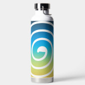SPIRALE BLAU UND GRÜN TRINKFLASCHE (links)