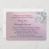 Spirale Blume Hochzeit Einladung (Rückseite)