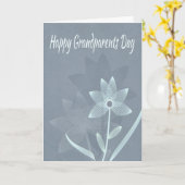 Spirale Blume mit Reflektionen für Großeltern Karte (Gelbe Blume)