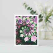 Spirale Blume Postkarte (Stehend Vorderseite)