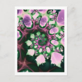Spirale Blume Postkarte (Vorderseite)