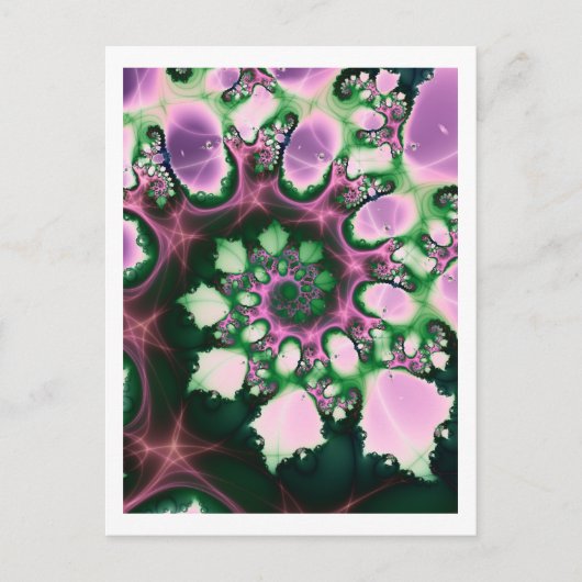 Spirale Blume Postkarte (Vorderseite)