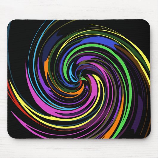 Spirale der Farbe Mousepad (Vorne)