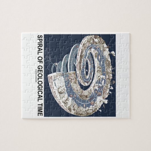 Spirale der geologischen Zeit (Spirale der Erde Puzzle (Horizontal)
