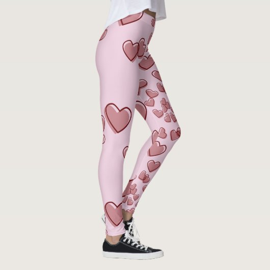 Spirale der Herzen Leggings (Rechts)