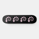 Spirale der rosa Elefanten Skateboard (Horizontal)