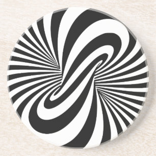 Spirale der Täuschungs-3D Getränkeuntersetzer