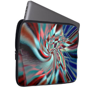 Spirale, die aus einem schrägen Quadrat hervorgeht Laptopschutzhülle