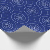 Spirale für Pi auf Navy Blue Decor Geschenkpapier (Ecke)