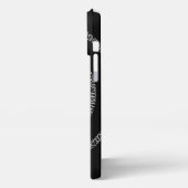 Spirale für Pi auf Solid Black iPhone Hülle (Linke Seite)