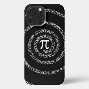 Spirale für Pi auf Solid Black iPhone 13 Pro Max Hülle