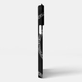 Spirale für Pi auf Solid Black iPhone Hülle (Rechte Seite)