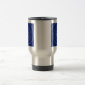 Spirale für Pi Typografie auf blau Reisebecher (Mittel)