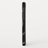 Spirale für Pi-Ziffern auf schwarz Case-Mate iPhone Hülle (Hinten/Links)