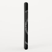 Spirale für Pi-Ziffern auf schwarz Case-Mate iPhone Hülle (Hinten/Rechts)