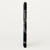 Spirale für Pi-Ziffern auf schwarz Case-Mate iPhone Hülle (Hinten/Rechts)