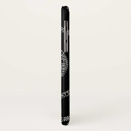 Spirale für Pi-Ziffern auf schwarz Case-Mate iPhone Hülle (Hinten/Links)