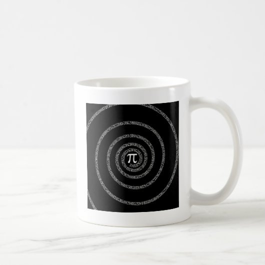 Spirale für PU auf schwarzer Art Kaffeetasse (Rechts)