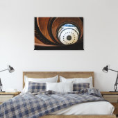 Spirale Holztreppe Abstraktes Poster Leinwanddruck (Insitu (Schlafzimmer))