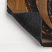 Spirale Holztreppe Abstraktes Poster Mousepad (Ecke)