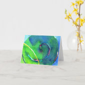 Spirale I Karte (Gelbe Blume)