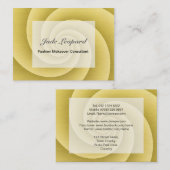 Spirale in goldgegossenen Metalltextur Print Visitenkarte (Vorne/Hinten)