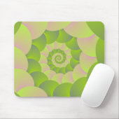 Spirale in Rosa und Grüntöne Mousepad (Mit Mouse)