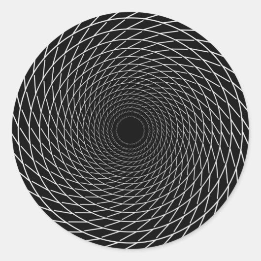 Spirale in Unendlichkeit Runder Aufkleber (Vorderseite)