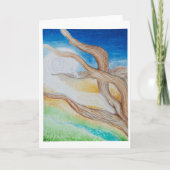 Spirale Kontemplation Dankeskarte (Vorderseite)