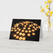 Spirale leuchtet Karte durch (Gelbe Blume)