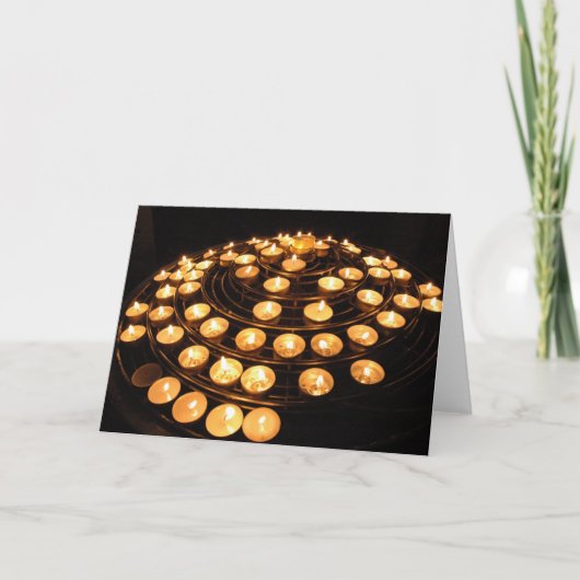 Spirale leuchtet Karte durch (Vorderseite)