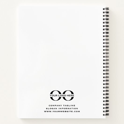 Spirale mit eigener Marke Notizblock (Rückseite)