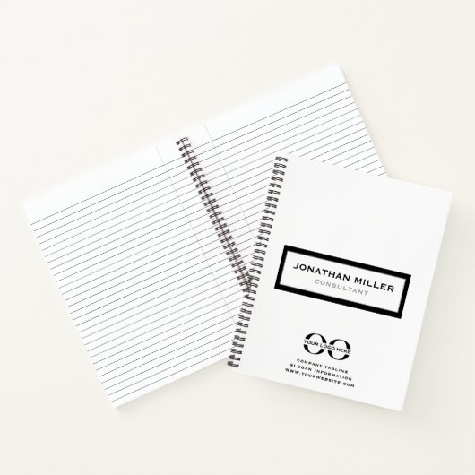 Spirale mit eigener Marke Notizblock (Innenseite)