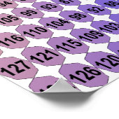 Spirale Multiplikationstabelle - Quadrat (Angepass Poster (Ecke)