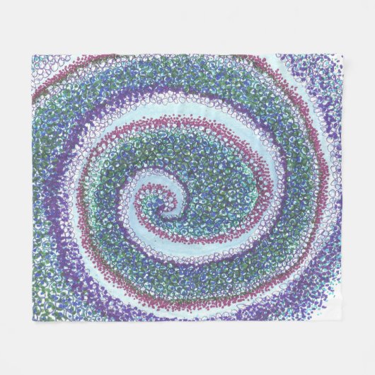 "SPIRALE MUSCHEL" FLEECEDECKE (Vorderseite (Horizontal))