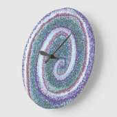 "SPIRALE MUSCHEL" GROßE WANDUHR (Winkel)