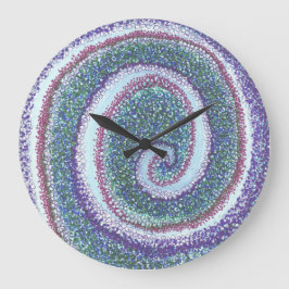 "SPIRALE MUSCHEL" GROßE WANDUHR