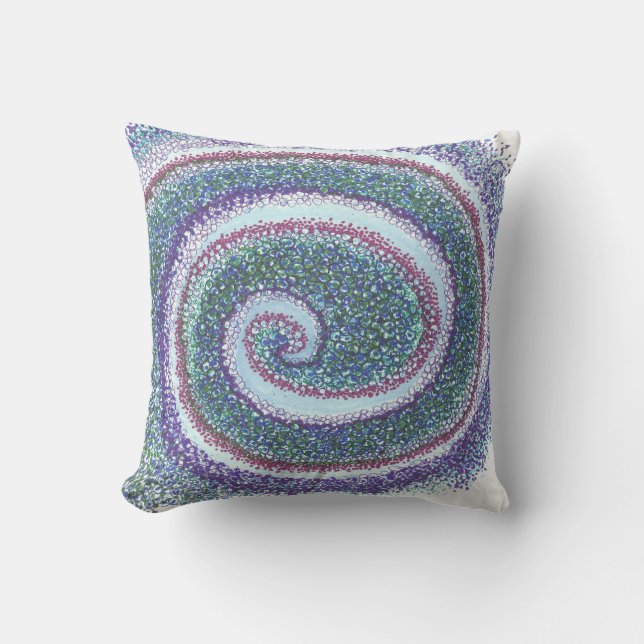 "SPIRALE MUSCHEL" KISSEN (Vorderseite)