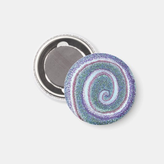 "SPIRALE MUSCHEL" MAGNET (Vorderseite/Rückseite)