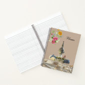 Spirale Notebook Birds Fountain Blume Notizblock (Innenseite)