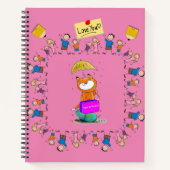 Spirale Notebook Spay und Neuter Cats Feline Kids Notizblock (Vorderseite)
