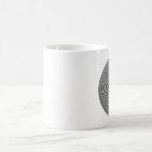 Spirale optische Illusion Kaffeetasse (Mittel)