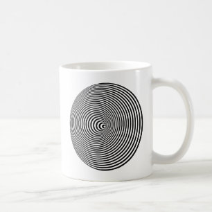 Spirale optische Illusion Kaffeetasse